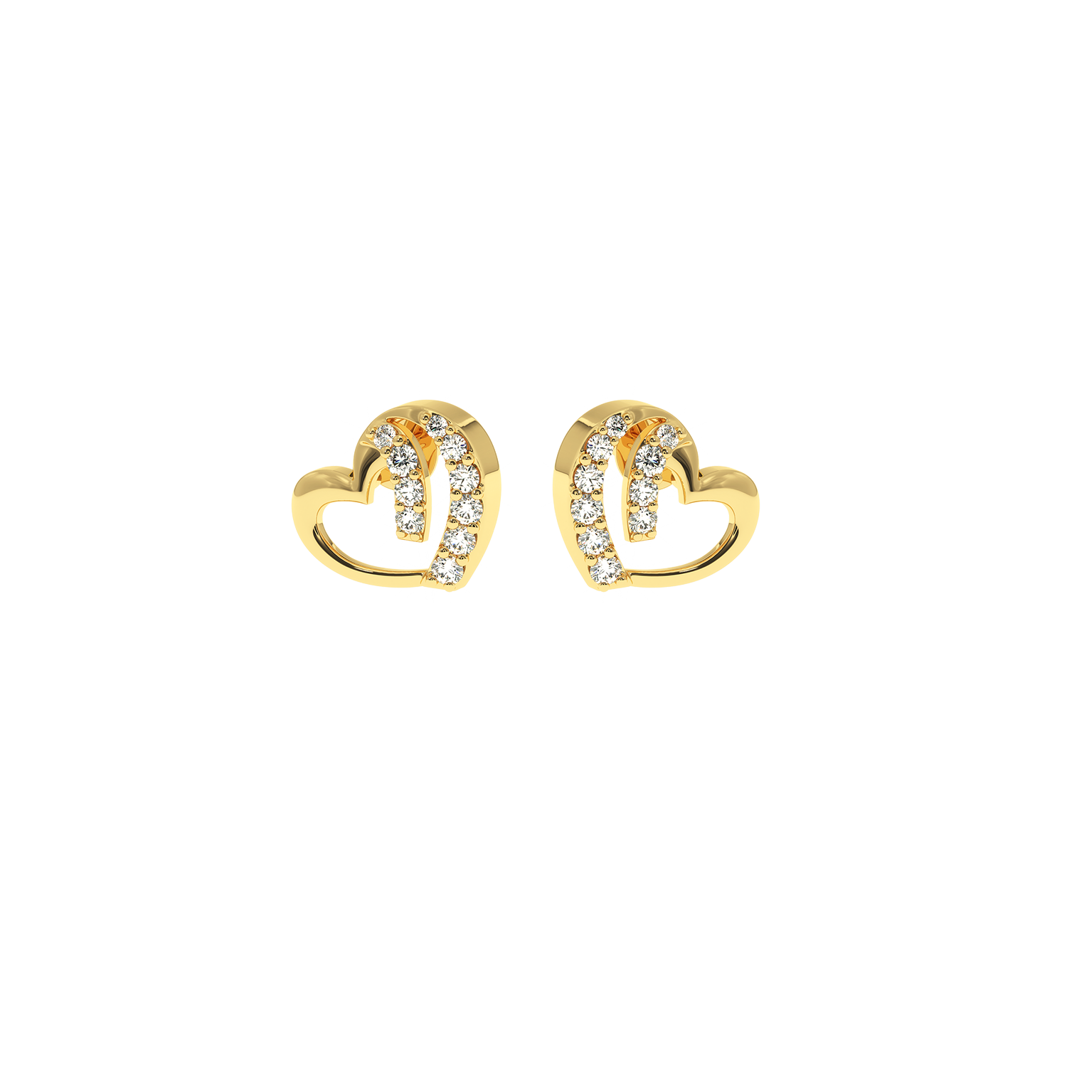 Solitairekart – 0.18ct Lab Diamond Entwined Love Earrings